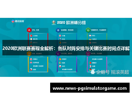 2020欧洲联赛赛程全解析：各队对阵安排与关键比赛时间点详解